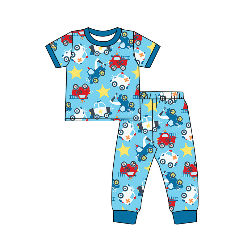 Baby Boys Tee Top Cars Pants Pajamas Clothes Sets preorder(moq 5)