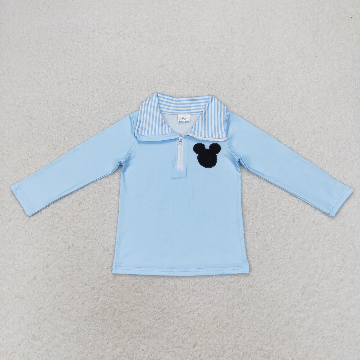 Baby Girls Boys Sibling Cartoon Zip Long Sleeve Tee Shirts Tops