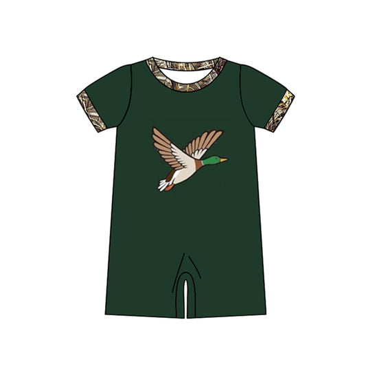 Baby Infant Boys Duck Camo Short Sleeve Rompers preorder(moq 5)