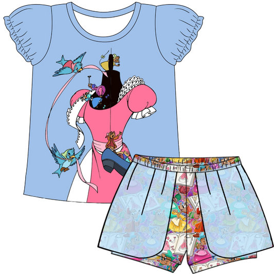 Baby Girls Bird Shirt Shorts Summer Clothes Sets preorder (moq 5)