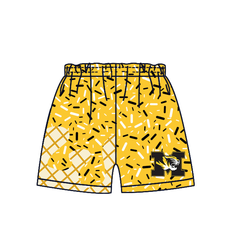 Preorder (moq 5)Baby Boys Drip Sprinkles M Tigers Team Shorts Bottom