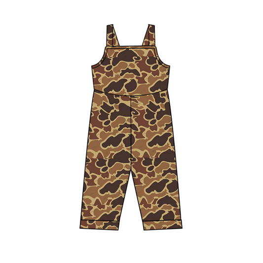 Baby Boys Brown Camo Straps Pants Jumpsuits split order preorder May 28th
