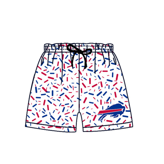 Preorder (moq 5)Baby Boys Drip Sprinkles Charging Buffalo Team Shorts Bottom