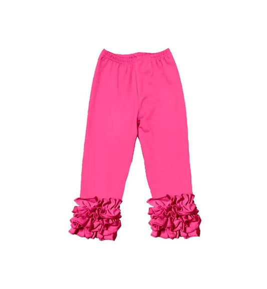 Baby Girls Hotpink Icing Ruffle Legging Pants split order preorder Oct 30th