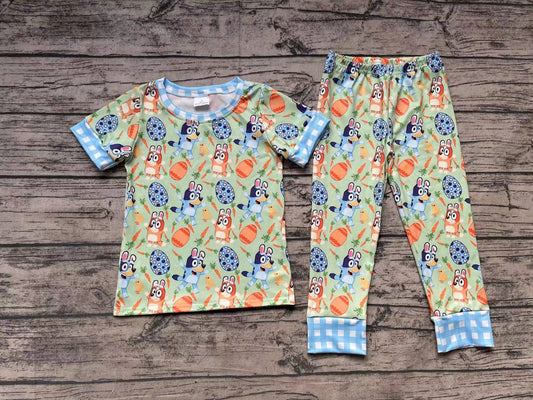 Baby Boys Easter Dog Top Pants Pajamas Outfits Clothes Sets