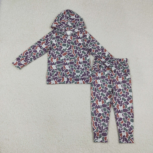 Baby Boys Southern Camo Baseballs Hoodies Pockets Joggers Team Clothes Sets