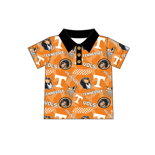 Baby Boys T Vols Team Buttons Short Sleeve Tee Shirts Tops Preorder(moq 5)