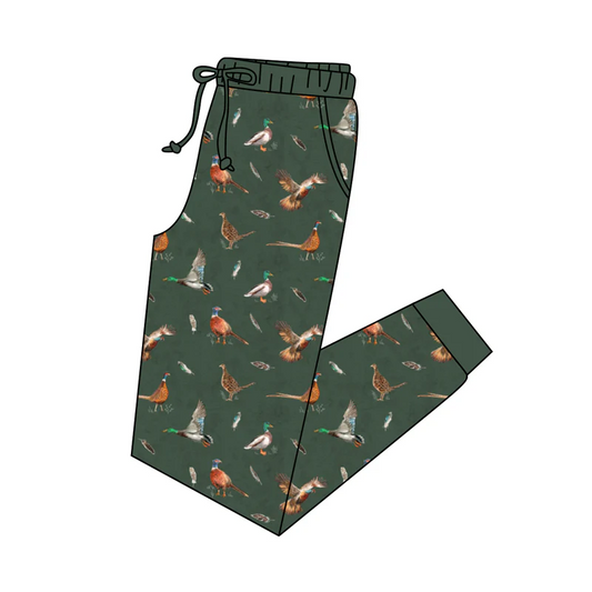 Adult Men Dark Green Ducks Pants Bottoms split order preorder May 19th
