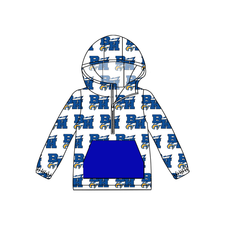 Preorder (moq 5)Baby Boys Long Sleeves BH Eagles Team Hoodies Top