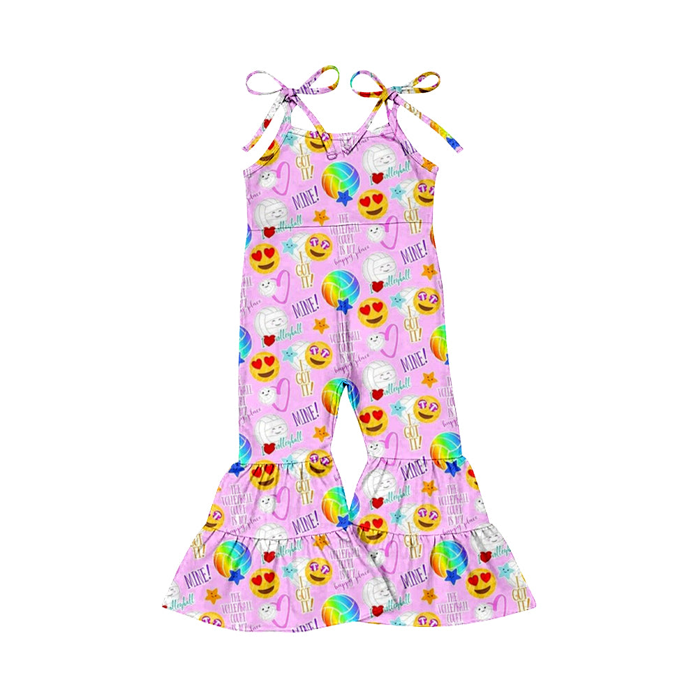 Baby Girls Smile Straps Long Pants Jumpsuits Preorder(moq 5)