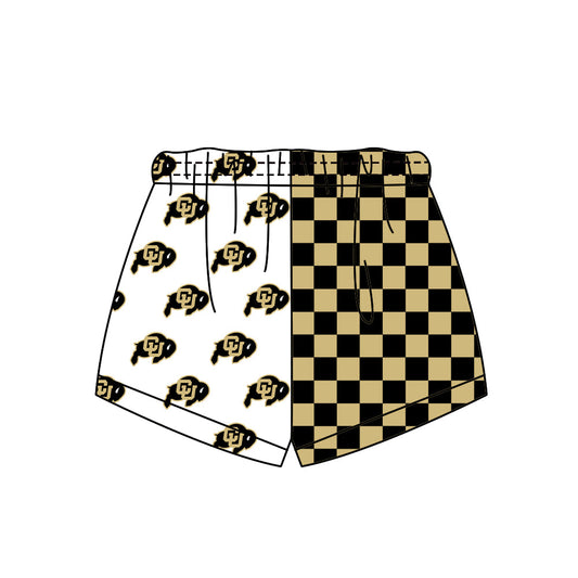 Preorder (moq 5)Baby Boys Girls Team Checked Shorts Bottom
