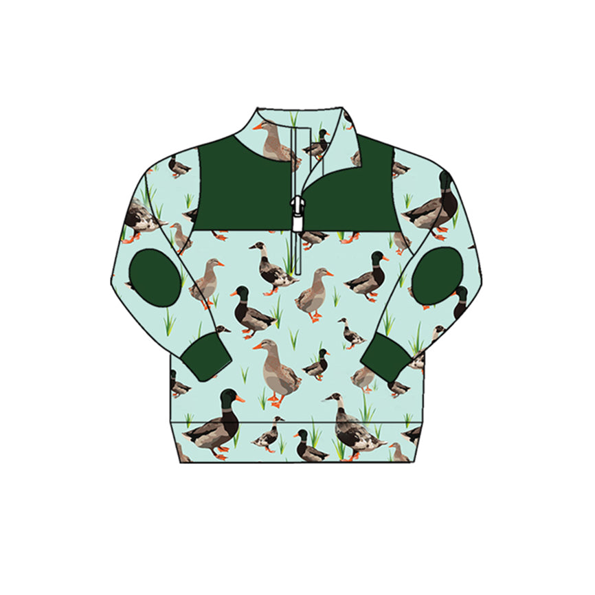 Baby Boys Southern Mallard Ducks Pullovers Tops Preorder(moq 5)