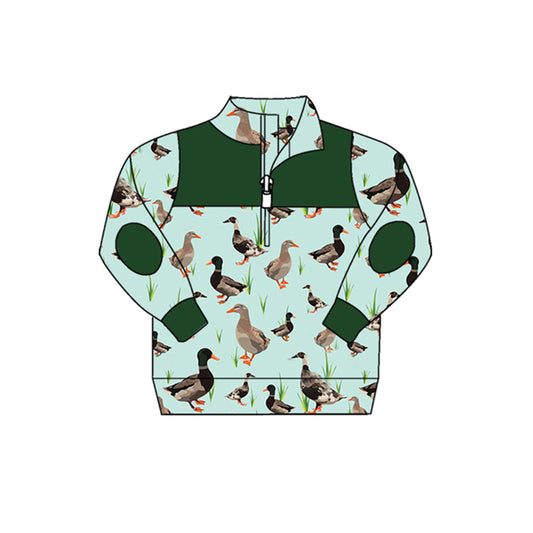 Baby Boys Southern Mallard Ducks Pullovers Tops Preorder(moq 5)