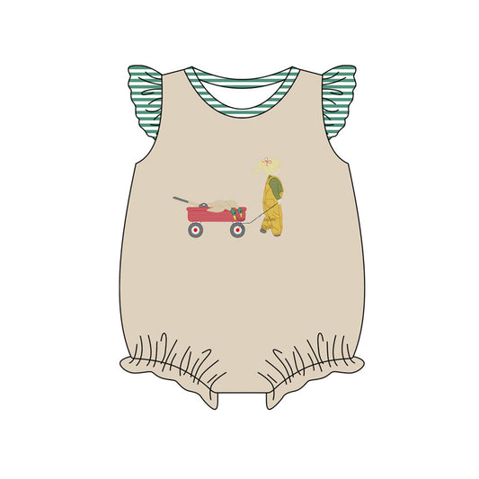 Preorder(moq 5)Baby Infant Girls Hunting Ducks Flutter Sleeve Rompers