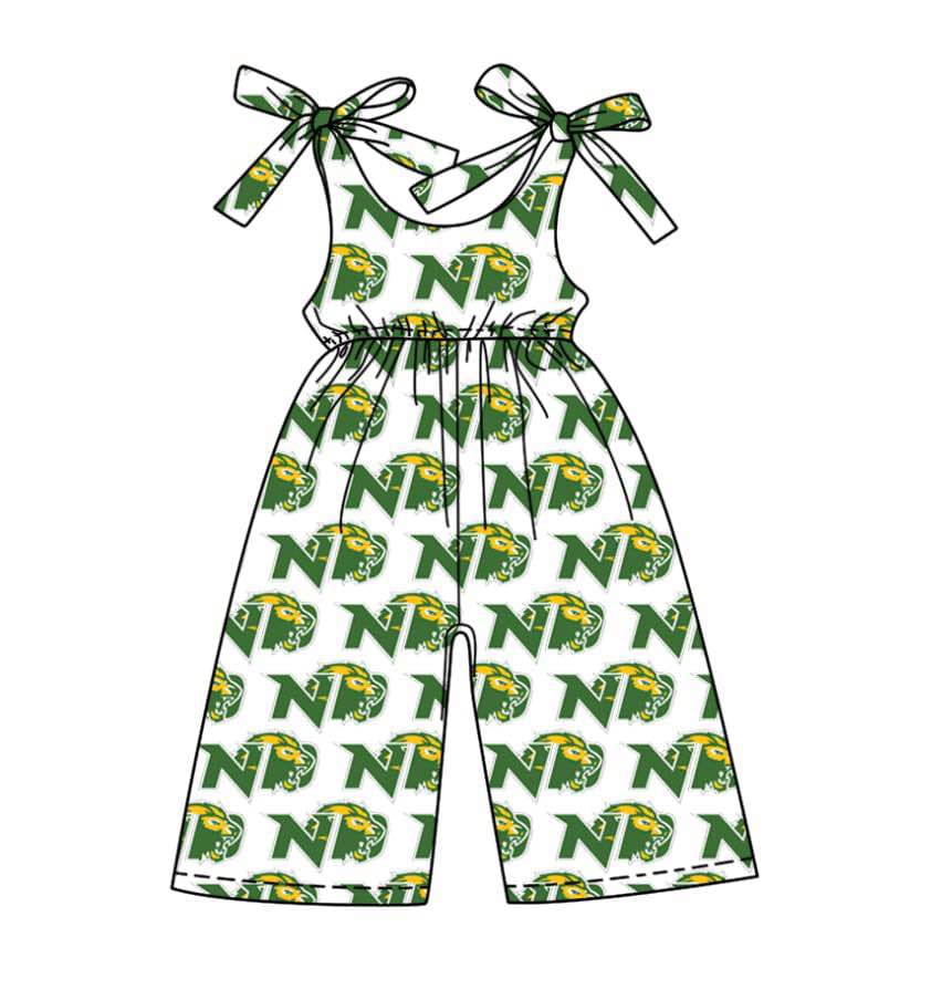 Preorder moq 5 Baby Girls Bows Strap Team Pant Jumpsuits