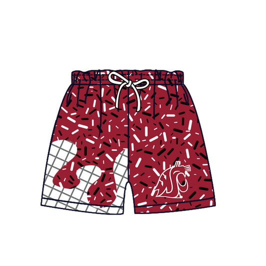 Preorder (moq 5)Baby Boys Red Sprinkles Drip WSC Shorts Bottom