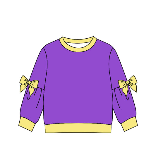 Preorder (moq 5)Baby Girls Bows Long Sleeve T-shirts Top