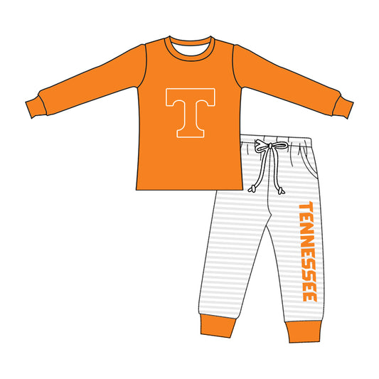 Baby Boys Tennessee Team Long Sleeve Top Pants Clothes Sets preorder(moq 5)