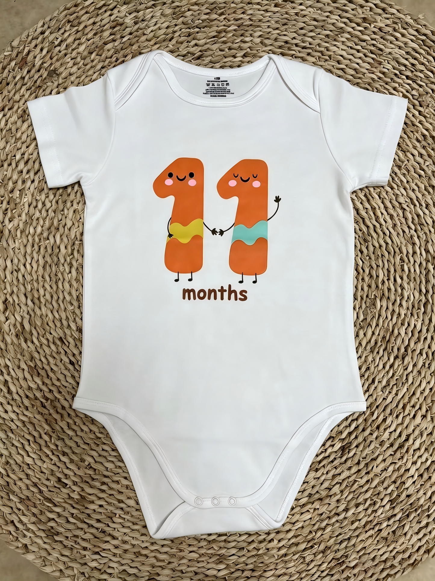 Sibling Baby Boys Girls Short Sleeve Vinyl Rompers