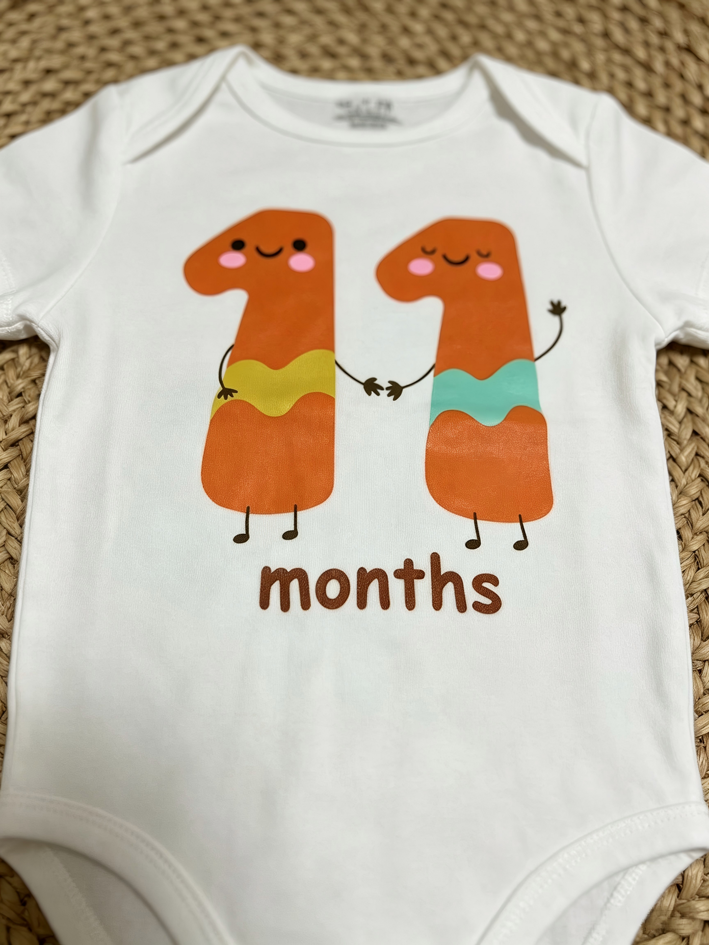 Sibling Baby Boys Girls Short Sleeve Vinyl Rompers