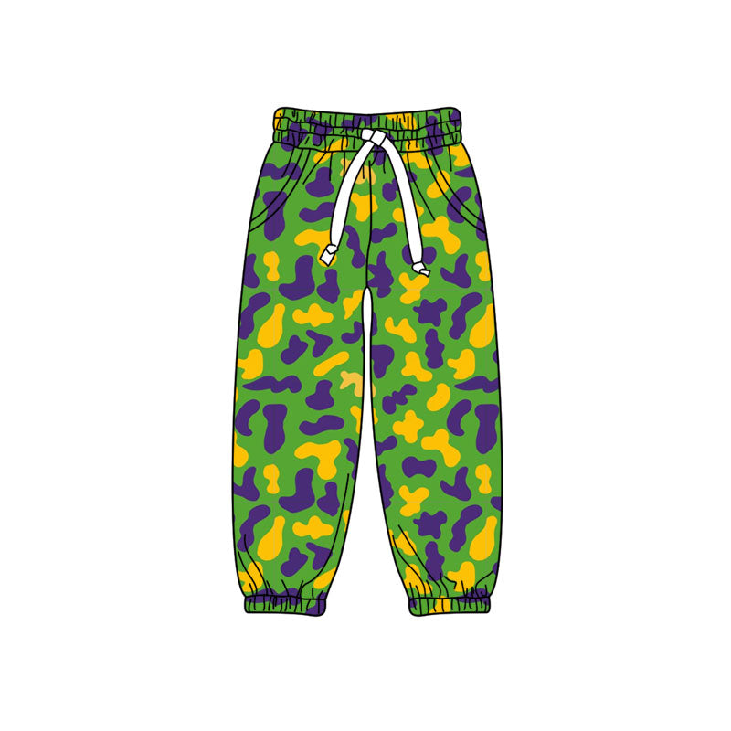 Preorder (moq 5) Baby Boys Mardigras Camo Pockets Joggers Pant Bottom