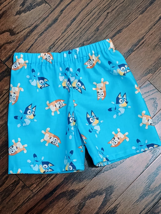 Baby Boys Blue Dogs Shorts Bottoms preorder (moq 5)