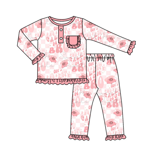 Baby Girls Problem Pajamas Clothes Sets preorder(moq 5)