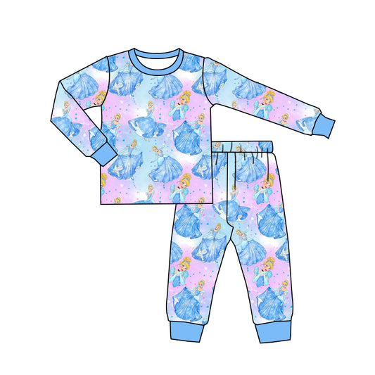 Baby Girls Princess 7  Pants Pajamas Clothes Sets preorder(moq 5)