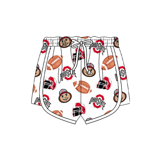 Preorder (moq 5)Baby Girls Footballs Ohio State Team Shorts Bottom