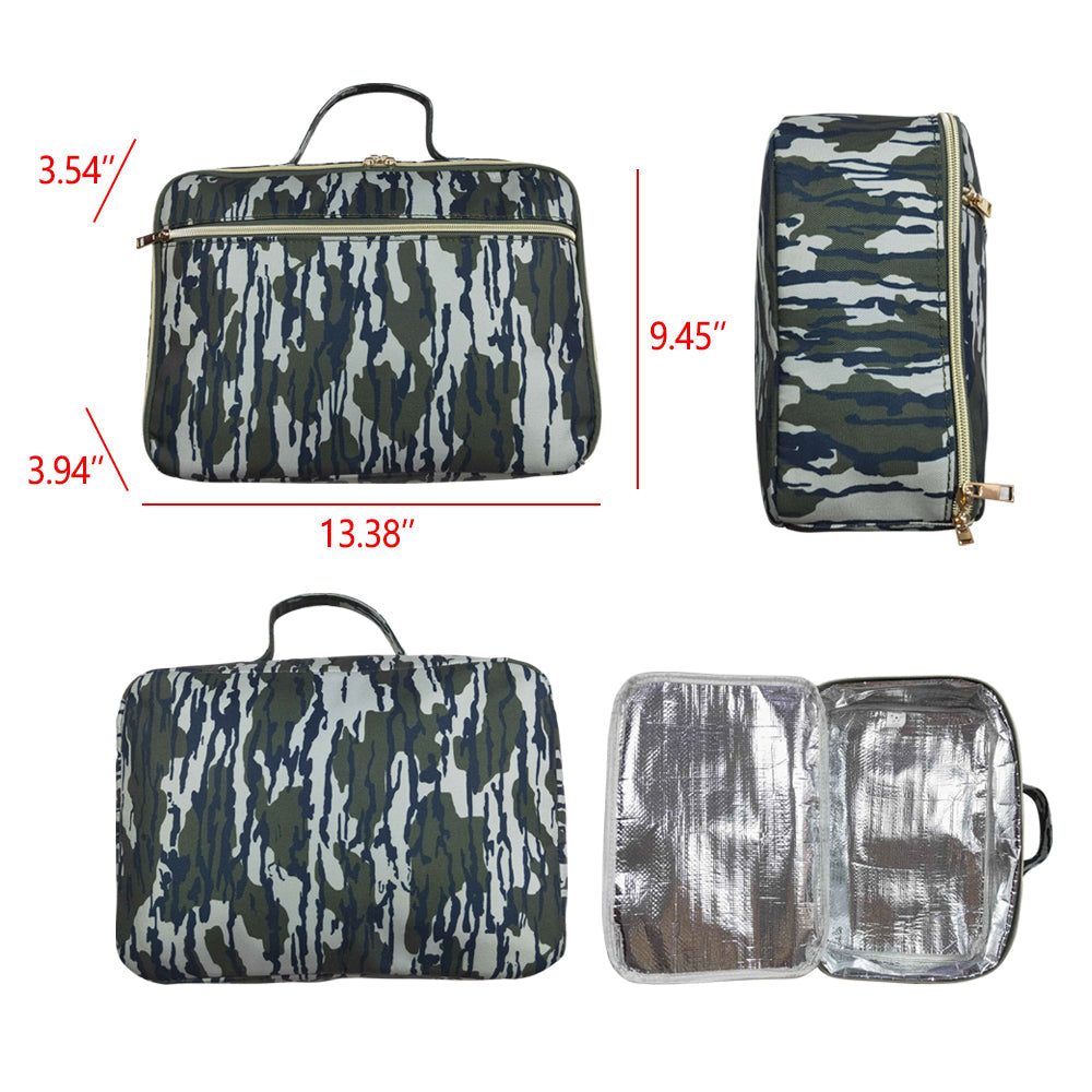 Kids Green Camo Backpacks Lunch Boxes Sibling Bags