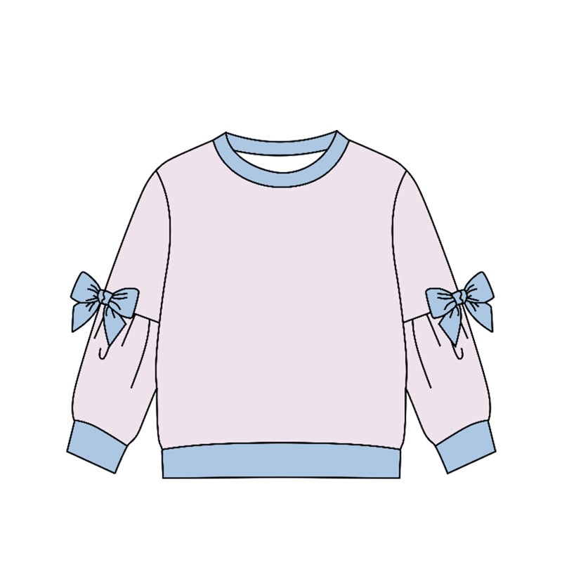 Preorder (moq 5)Baby Girls Bows Long Sleeve T-shirts Top