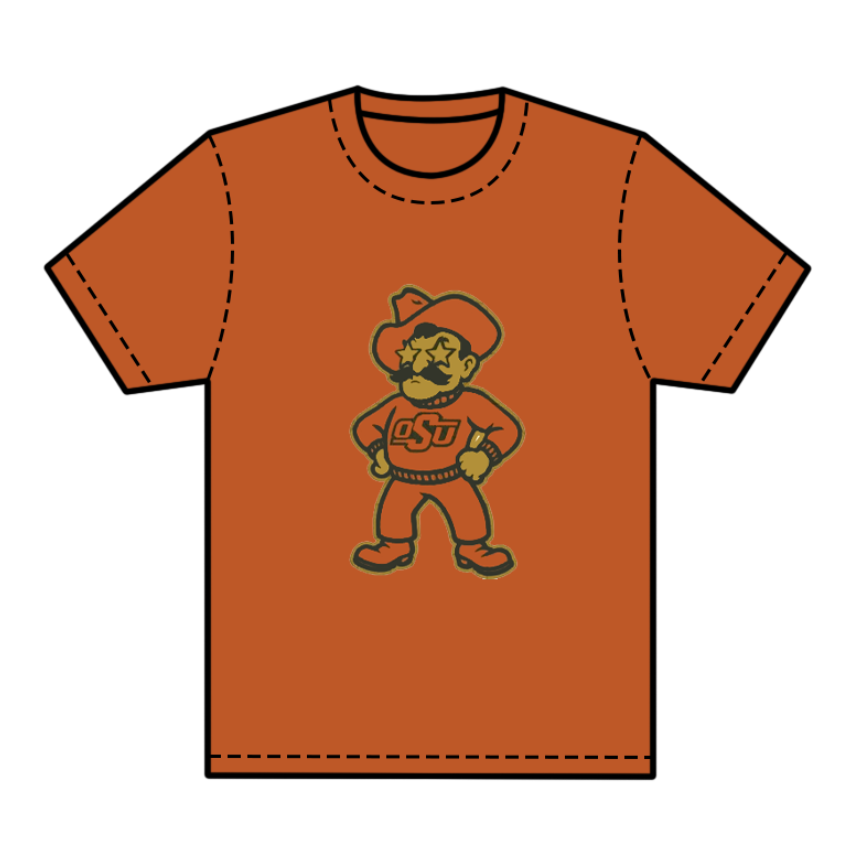 preorder(moq 5) Baby Boys Orange Short Sleeves OSU Team Tee Shirts Tops