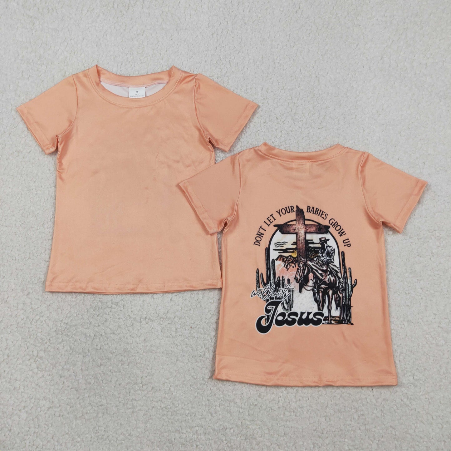 Baby Boys Short Sleeve Cactus Horse Rodeos Western T-shirts Top