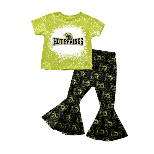 Baby Girls Hot Springs Team Top Bell Pants Clothes Sets split order preorder Nov 25th