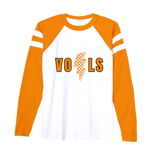 Baby Girls Long Sleeve Tennessee Vols Team Tee Shirts Preorder(moq 5)