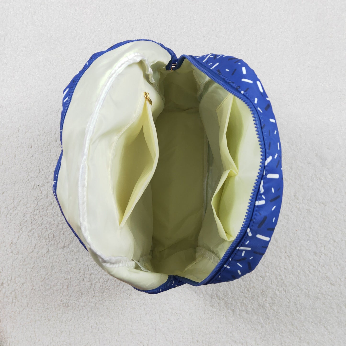 Baby Kids Hot Blue Drip Sprinkles Team Zipper School Back Bags