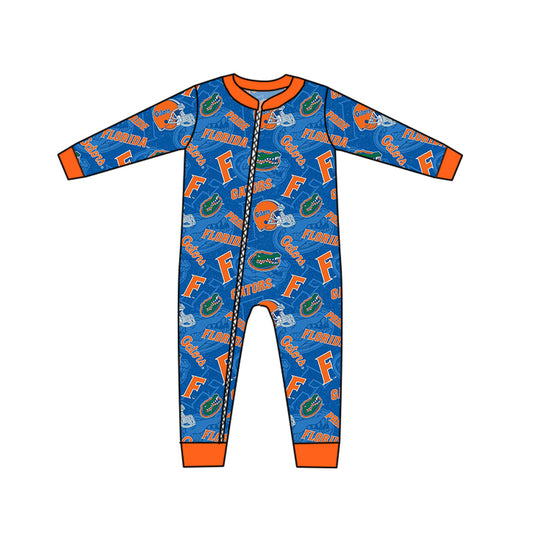 Baby Kids Team FL Long Sleeve Zip Rompers preorder(moq 5)