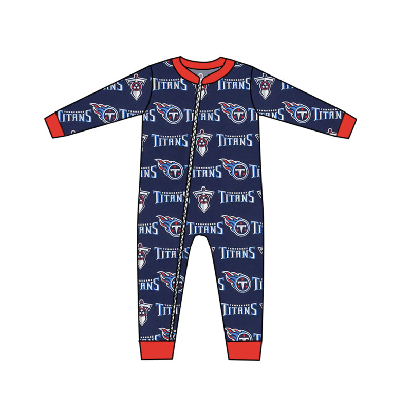 Baby Kids Team TiT Long Sleeve Zip Rompers preorder(moq 5)