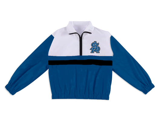 Preorder (moq 5)Baby Boys Long Sleeve Trojans Team Zip Pullovers Tops
