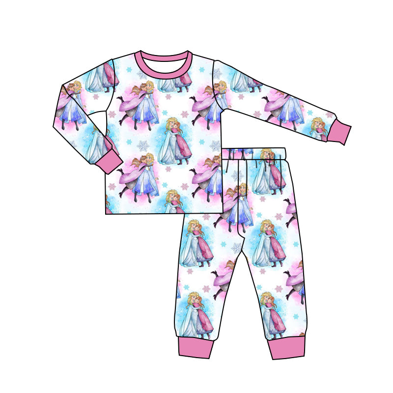 Baby Girls Princess 10  Pants Pajamas Clothes Sets preorder(moq 5)