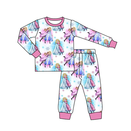 Baby Girls Princess 10  Pants Pajamas Clothes Sets preorder(moq 5)