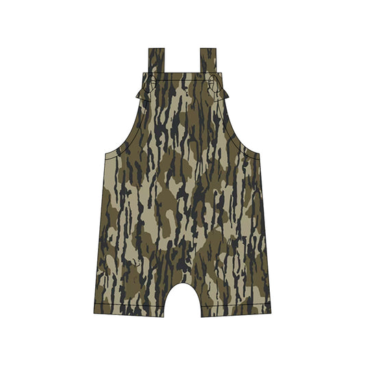 Preorder moq 5 Baby Boys Straps Bottonland Camouflage Rompers