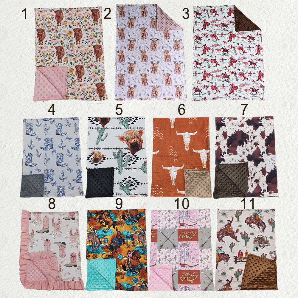 Sibling Baby Kids Western Blankets