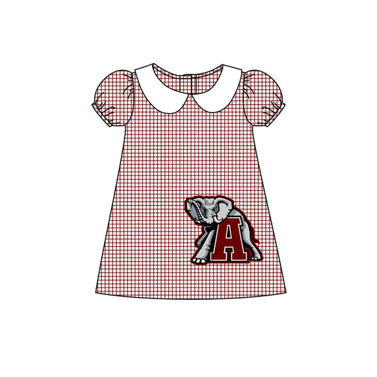 Baby Girls Alabama Short Sleeve Team Knee Length Dresses Preorder(moq 5)