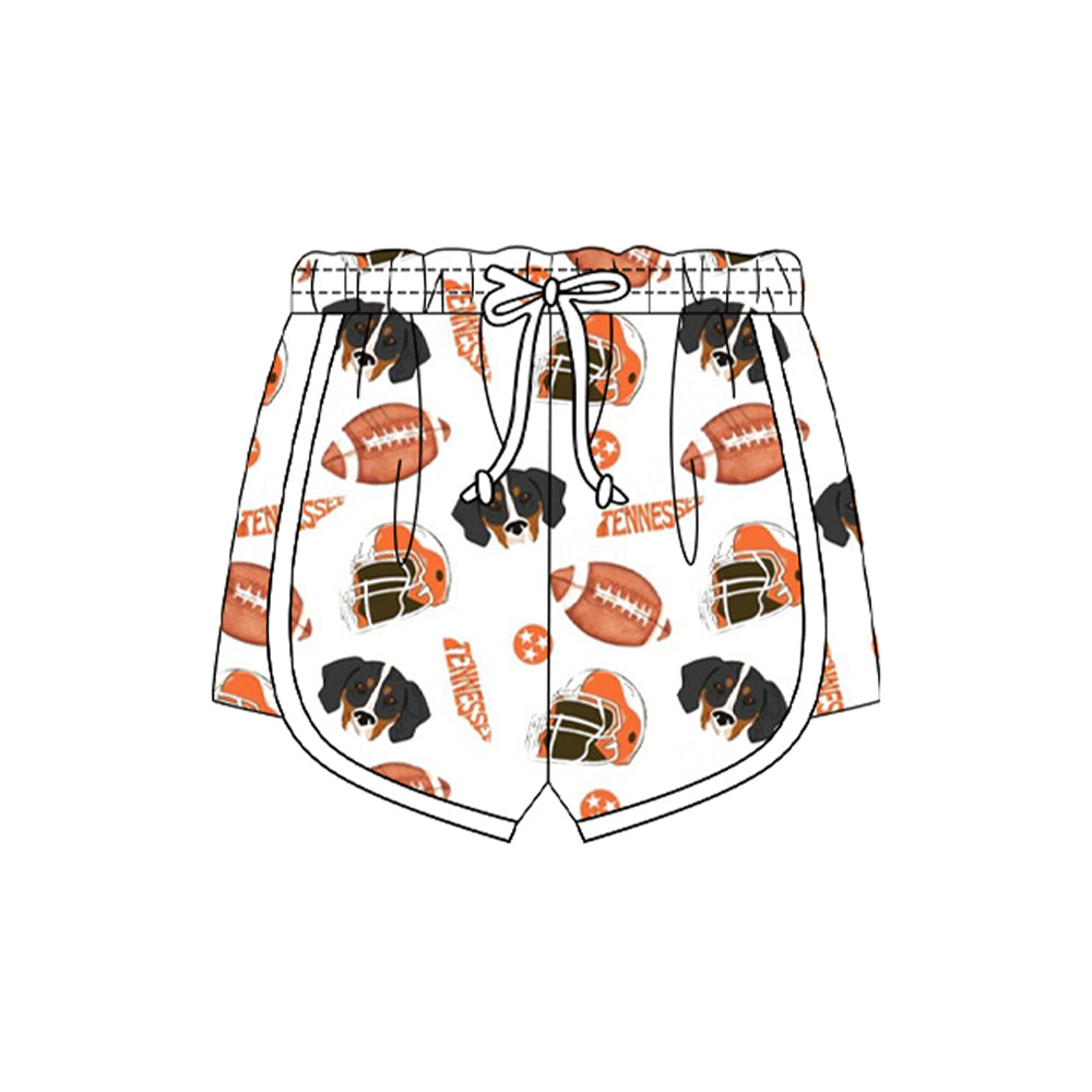Preorder (moq 5)Baby Girls Footballs Dogs Team Shorts Bottom