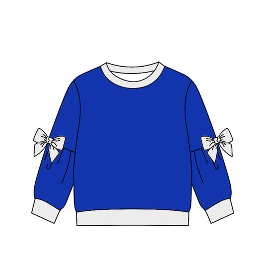 Preorder (moq 5)Baby Girls Bows Long Sleeve T-shirts Top
