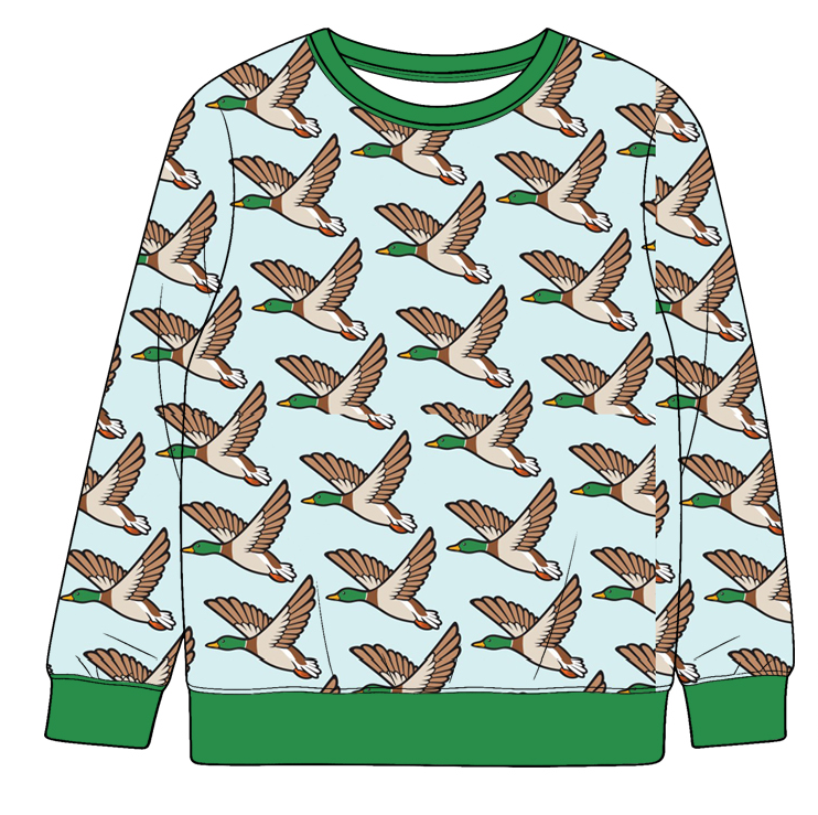 Preorder moq 5 (each item)Baby Boys Long Sleeve Ducks Cows Western Hunting T-shirts Tops