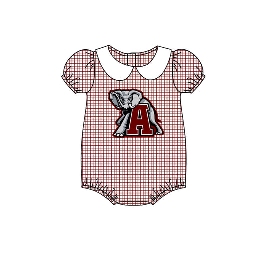 Baby Girls Alabama Team Short Sleeve Rompers preorder(moq 5)