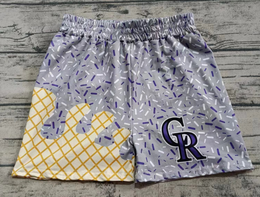 Preorder(moq 5) Baby Boys Gray Team CR Shorts Bottoms