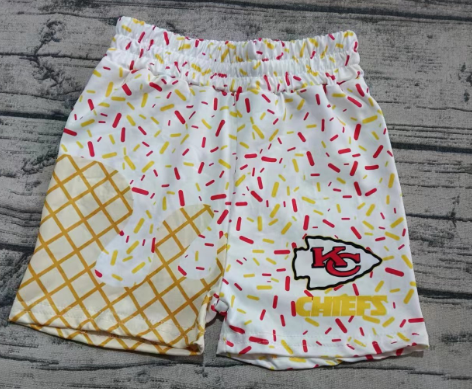 Preorder(moq 5) Baby Boys Red Team KC Shorts Bottoms